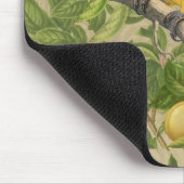 マコーブルーイエロートロピカルジャングルアンティーク マウスパッド (コーナー)