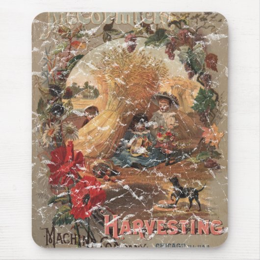 マコーミック収穫–1873 動揺して - マウスパッド (正面)