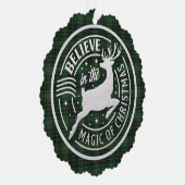 マコーリー狩り古代スコットランドタータンチェッククリスマス オーナメントカード (右)