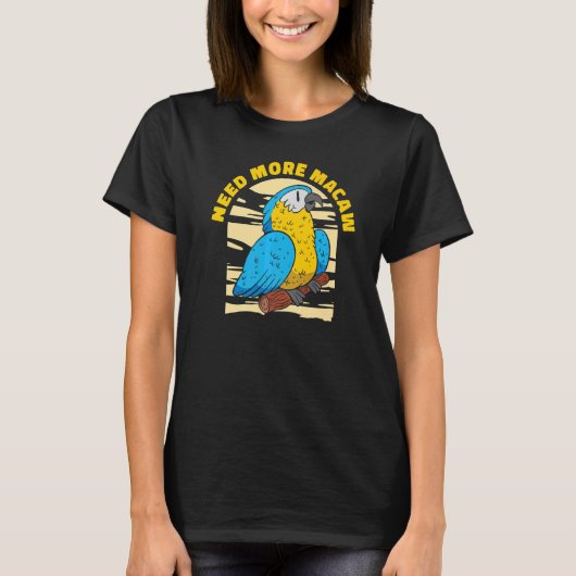 マコー鳥飼い鳥類学者の鳥類鳥類学のパロット Tシャツ (正面)