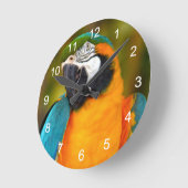 マコ威厳のあるー ラウンド壁時計 (傾斜)