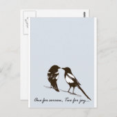 マゴパイ – 悲しみのための一つ、喜びのための二つ ポストカード (正面/裏面)