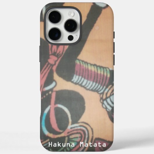 マサイの伝統と文化のパターンアートデザイン Case-Mate iPhoneケース (裏面)