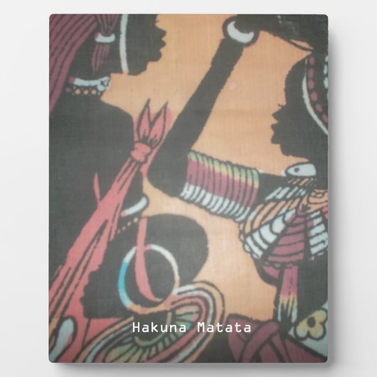 マサイの伝統の時を超える美しさ フォトプラーク (正面)