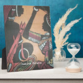 マサイの伝統の時を超える美しさ フォトプラーク (側面)