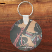 マサイの伝統の時代を超えた美しさ キーホルダー (正面)