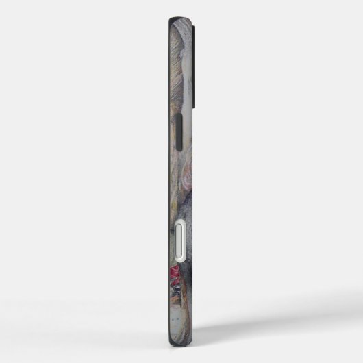 マサイの母と子とライオンのアートプリント/グラフィック Case-Mate iPhoneケース (裏面 / 右)