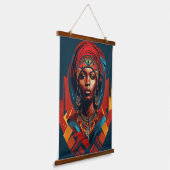 マサイウーマンエレガンス 吊り下げ型タペストリー (傾斜あり)