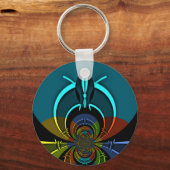 マサイカラフルシールドデザイン キーホルダー (正面)