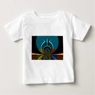 マサイカラフルシールドデザイン ベビーTシャツ