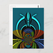 マサイカラフルシールドデザイン ポストカード (正面/裏面)