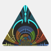 マサイカラフルシールドデザイン 三角形シール (正面)