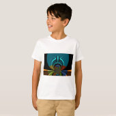 マサイカラフルシールドデザイン Tシャツ (正面フル)