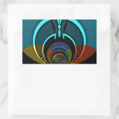 マサイカラーズハクナマタタ 長方形シール (バッグ)