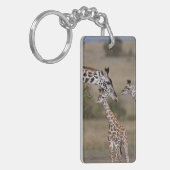 マサイギラフ (Giraffe Tippelskirchi) キーホルダー (正面左)