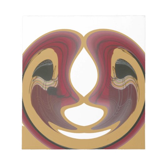 マサイトライバルワールアートプリント ノートパッド (正面)