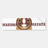 マサイトライバルワールアートプリント バンパーステッカー (正面)