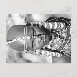 マサイポートレート ポストカード