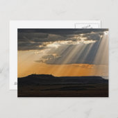 マサイマラに沈む太陽。 ポストカード (正面/裏面)