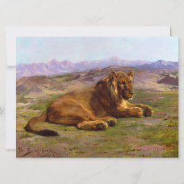 マサイマラの野生のライオン カード