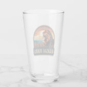 マサイマラ国立予備園獅子旅行アート タンブラーグラス (裏面)