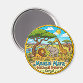 マサイマラ国立保護区 ケニア マグネット (正面/裏面)