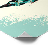 マサイマラ国立公園のケニアのヒポタマス ポスター (角)