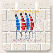 マサイモランスクリスチャンアートプリント コースター (正面)