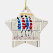 マサイモランスクリスチャンアートプリント セラミックオーナメント (正面)