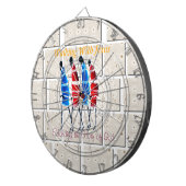 マサイモランスクリスチャンアートプリント ダーツボード (正面右)