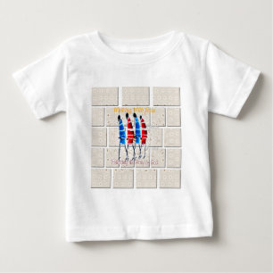 マサイモランスクリスチャンアートプリント ベビーTシャツ