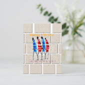 マサイモランスクリスチャンアートプリント ポストカード (スタンド正面)