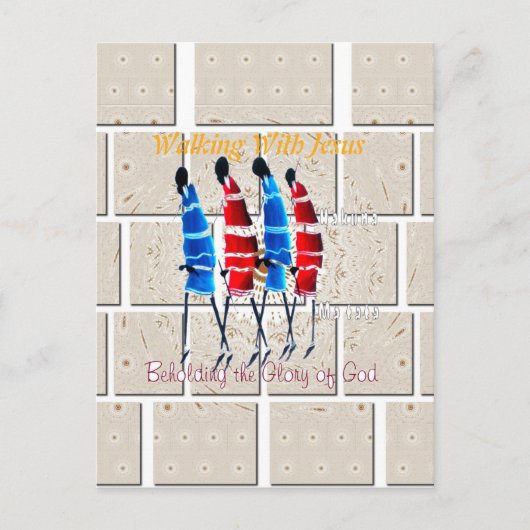 マサイモランスクリスチャンアートプリント ポストカード (正面)