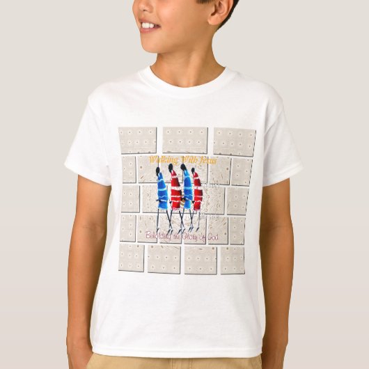 マサイモランスクリスチャンアートプリント Tシャツ (正面)