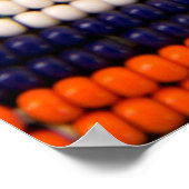 マサイ族のビーズ模様 ポスター (角)