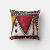 マサイ族のベドワーク クッション (正面)
