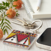 マサイ族の仲間 キーホルダー (正面右)