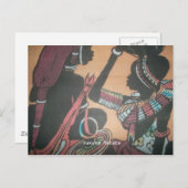 マサイ族の伝統と文化パターンのアートデザイン ポストカード (正面/裏面)