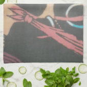 マサイ族の伝統と文化パターンアートデザイン キッチンタオル (折り畳み)