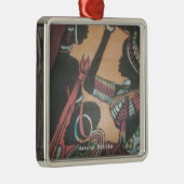 マサイ族の伝統と文化パターンアートデザイン メタルオーナメント (右)