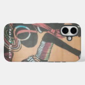 マサイ族の伝統と文化パターンアートデザイン Case-Mate iPhoneケース (裏面 (横))