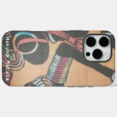 マサイ族の伝統と文化パターンアートデザイン Case-Mate iPhoneケース (裏面 (横))