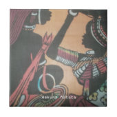 マサイ族の伝統の永遠の美しい タイル (正面)