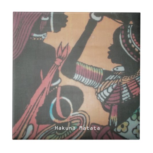 マサイ族の伝統の永遠の美しい タイル (正面)