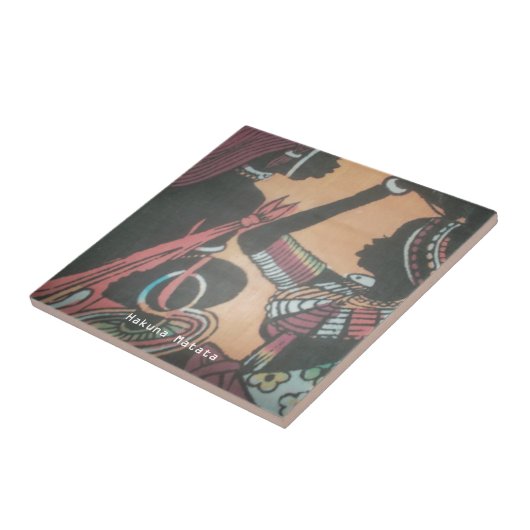 マサイ族の伝統の永遠の美しい タイル (側面)