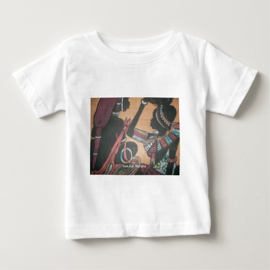 マサイ族の伝統の永遠の美しい ベビーTシャツ (正面)