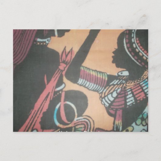 マサイ族の伝統の永遠の美しい ポストカード (正面)