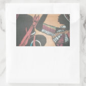 マサイ族の伝統の永遠の美しい 長方形シール (バッグ)