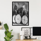 マサイ族の戦士ケニア、アフリカ1920 ポスター (ホームオフィス)