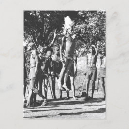マサイ族の戦士ジャンピングコンテスト ポストカード